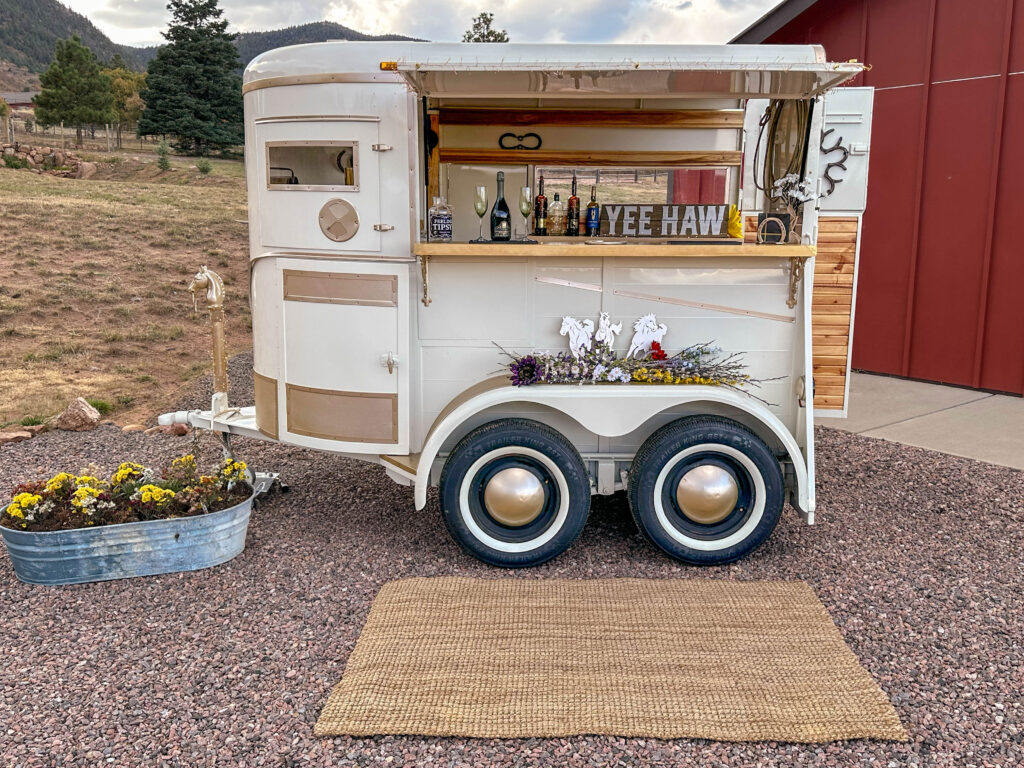 Mobile Bartending - Horse Trailer Bar